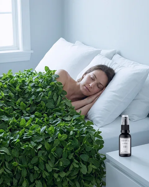 Adapt X.1 ad, Surreal bed layout without copy, 4:5: the photograph alone
