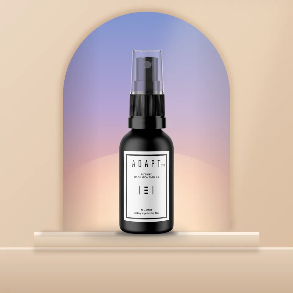 Adapt X.1 bottle in a pastel arch niche