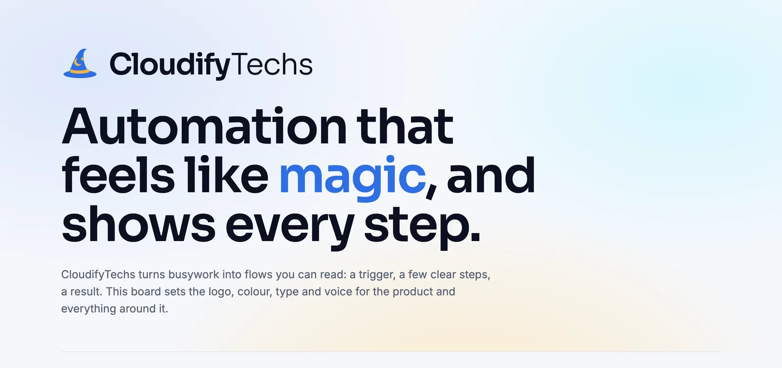 CloudifyTechs brand board opening