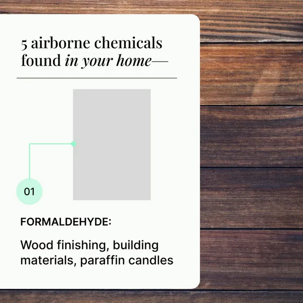 Ad template, 1:1: 5 airborne chemicals found in your home