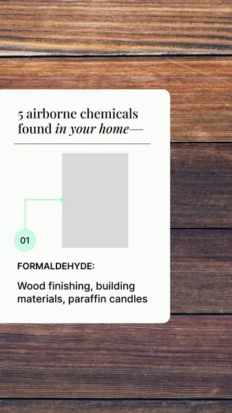Ad template, 9:16: 5 airborne chemicals found in your home