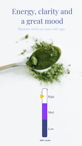 Ad template, 9:16: Energy, clarity and a great mood