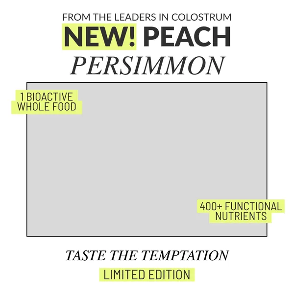 Ad template, 1:1: New! Peach persimmon