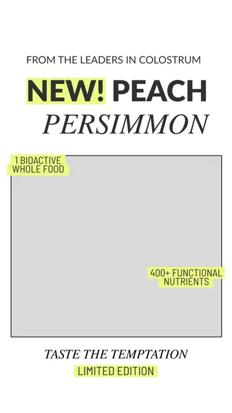 Ad template, 9:16: New! Peach persimmon