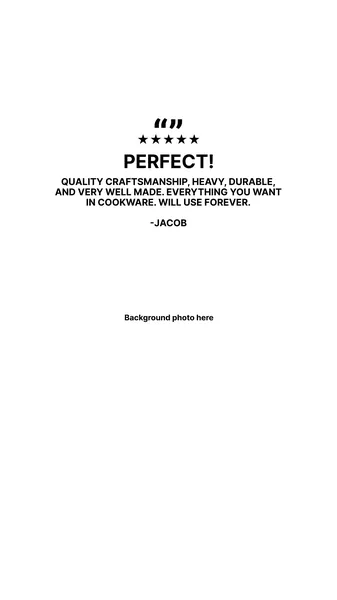 Ad template, 9:16: Perfect! five-star review
