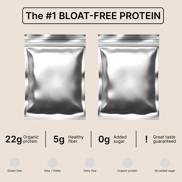 Ad template, 1:1: The #1 bloat-free protein