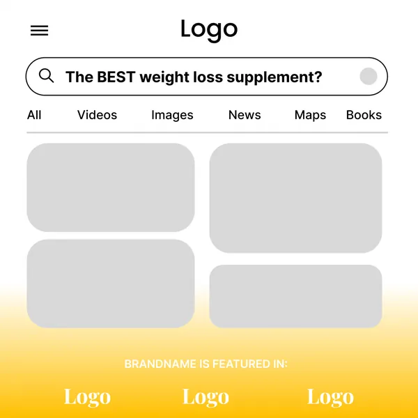 Ad template, 1:1: The best weight loss supplement?