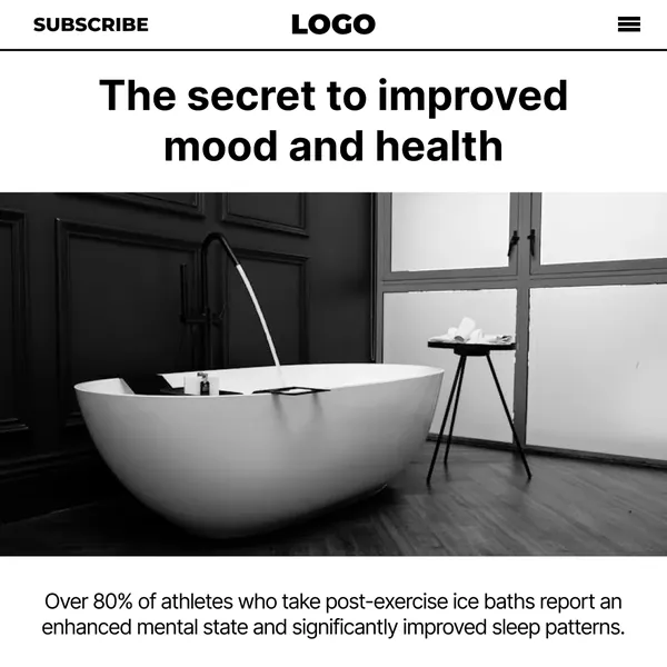 Ad template, 1:1: The secret to improved mood and health