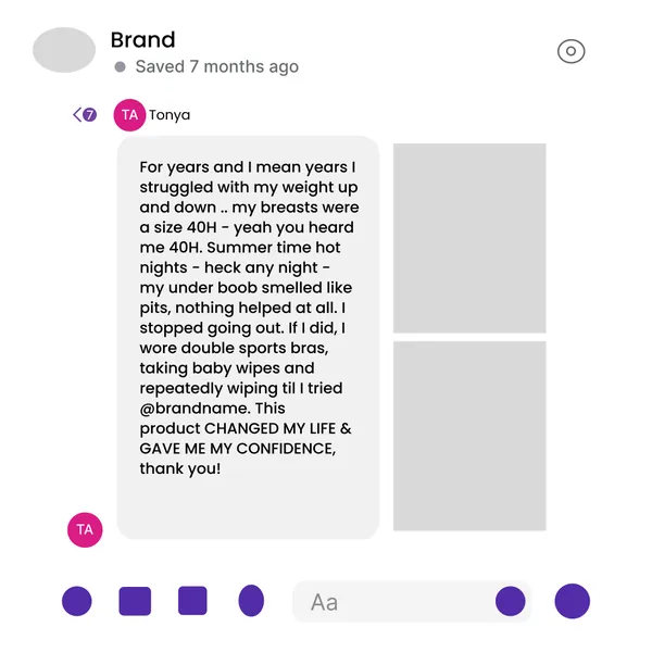 Ad template, 1:1: This product changed my life
