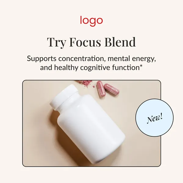 Ad template, 1:1: Try Focus Blend