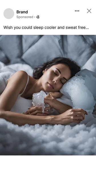 Ad template, 9:16: Wish you could sleep cooler